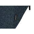ECKSOFA in Webstoff Blau  205/280 cm  - Blau/Schwarz, Design, Textil/Metall (205/280cm) - Xora