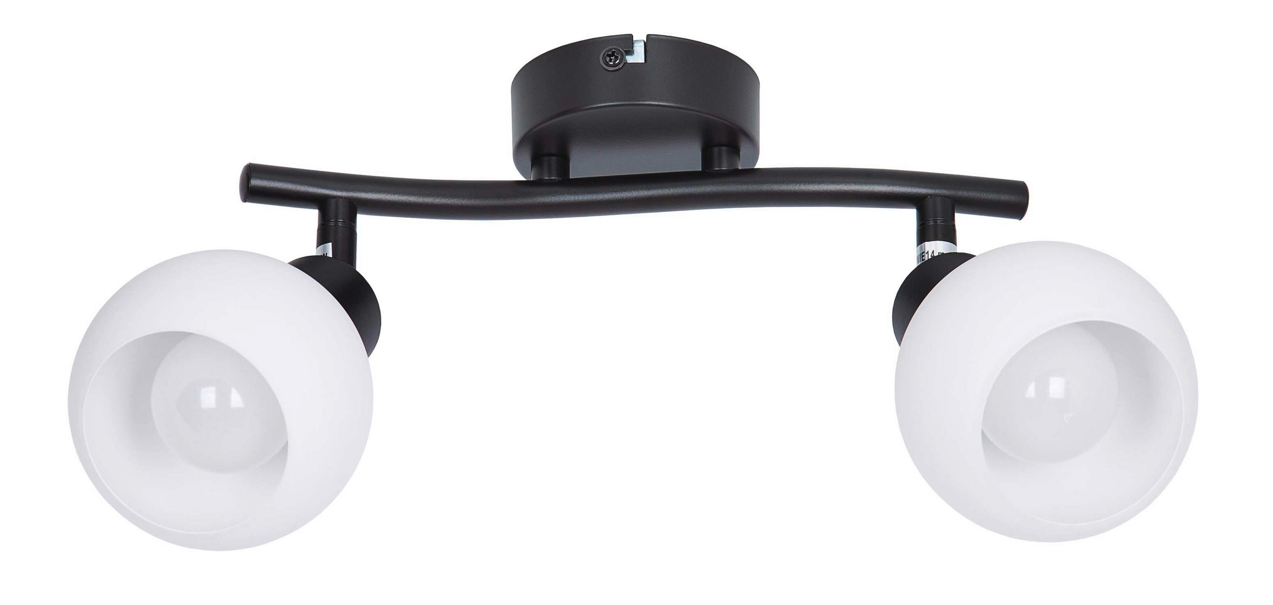 REFLEKTOR LOXY  - bijela/crna, Basics, staklo/metal (9/25/21cm)