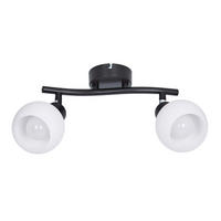 REFLEKTOR LOXY  - bijela/crna, Basics, staklo/metal (9/25/21cm)