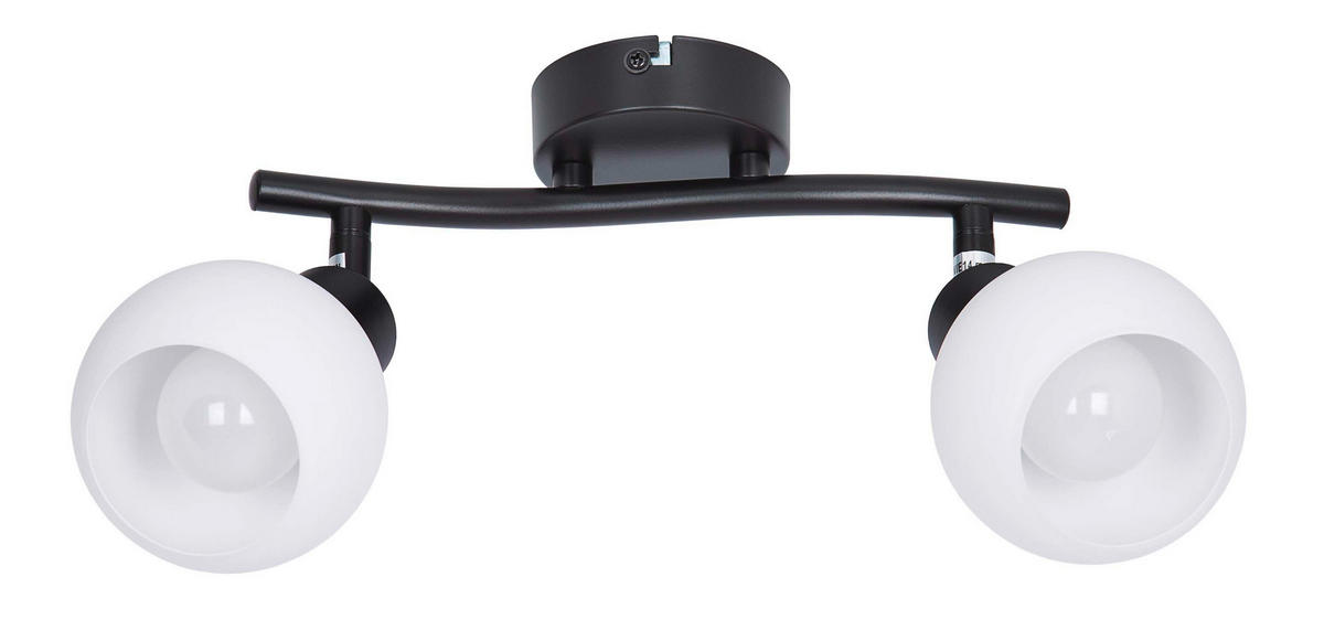 REFLEKTOR LOXY  - bijela/crna, Basics, staklo/metal (9/25/21cm)