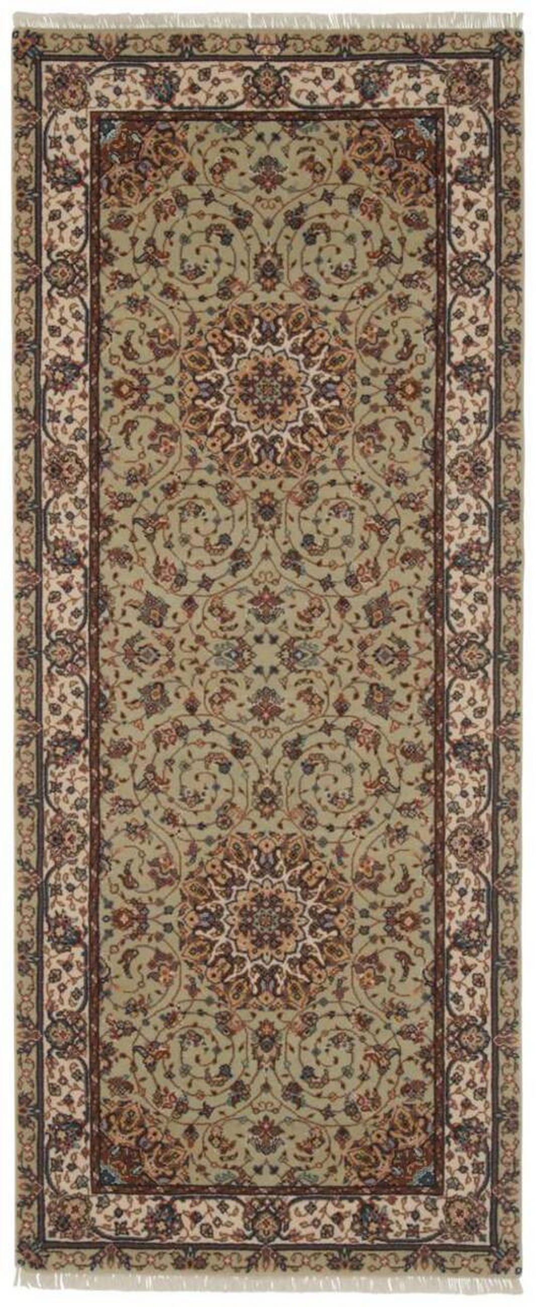 ORIENTÁLNY KOBEREC, 80/200 cm, krémová, zelená - krémová/zelená, Lifestyle, textil (80/200cm) - Cazaris