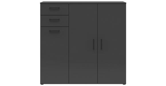 KOMMODE 120/115/40 cm in Graphitfarben - Anthrazit/Schwarz, MODERN, Holzwerkstoff/Kunststoff (120/115/40cm) - Carryhome