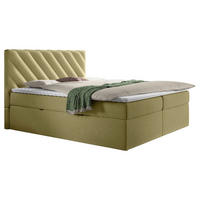 BOXBETT 140/200 cm  in Grün  - Schwarz/Grün, Modern, Textil (140/200cm) - MID.YOU