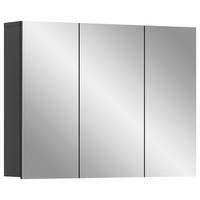 OMARA Z OGLEDALOM 80/60/15 cm  - siva, Moderno, steklo/leseni material (80/60/15cm) - MID.YOU