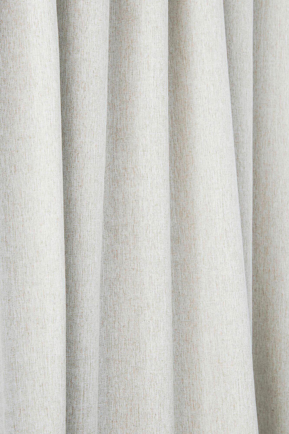 VERDUNKELUNGSVORHANG black-out (lichtundurchlässig)  - Beige, Basics, Textil (135/280cm)