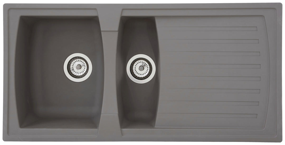 DISKHO 1712BOSTON100X50G  - grå, Trend, glas/plast (100/20/50cm) - Respekta