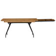 AUSZIEHTISCH Schwarz, Eichefarben rechteckig  ausziehbar, in verschiedenen Größen erhältlich  - Eichefarben/Schwarz, Design, Holz/Holzwerkstoff (160(210)/90/76cm) - Moderano