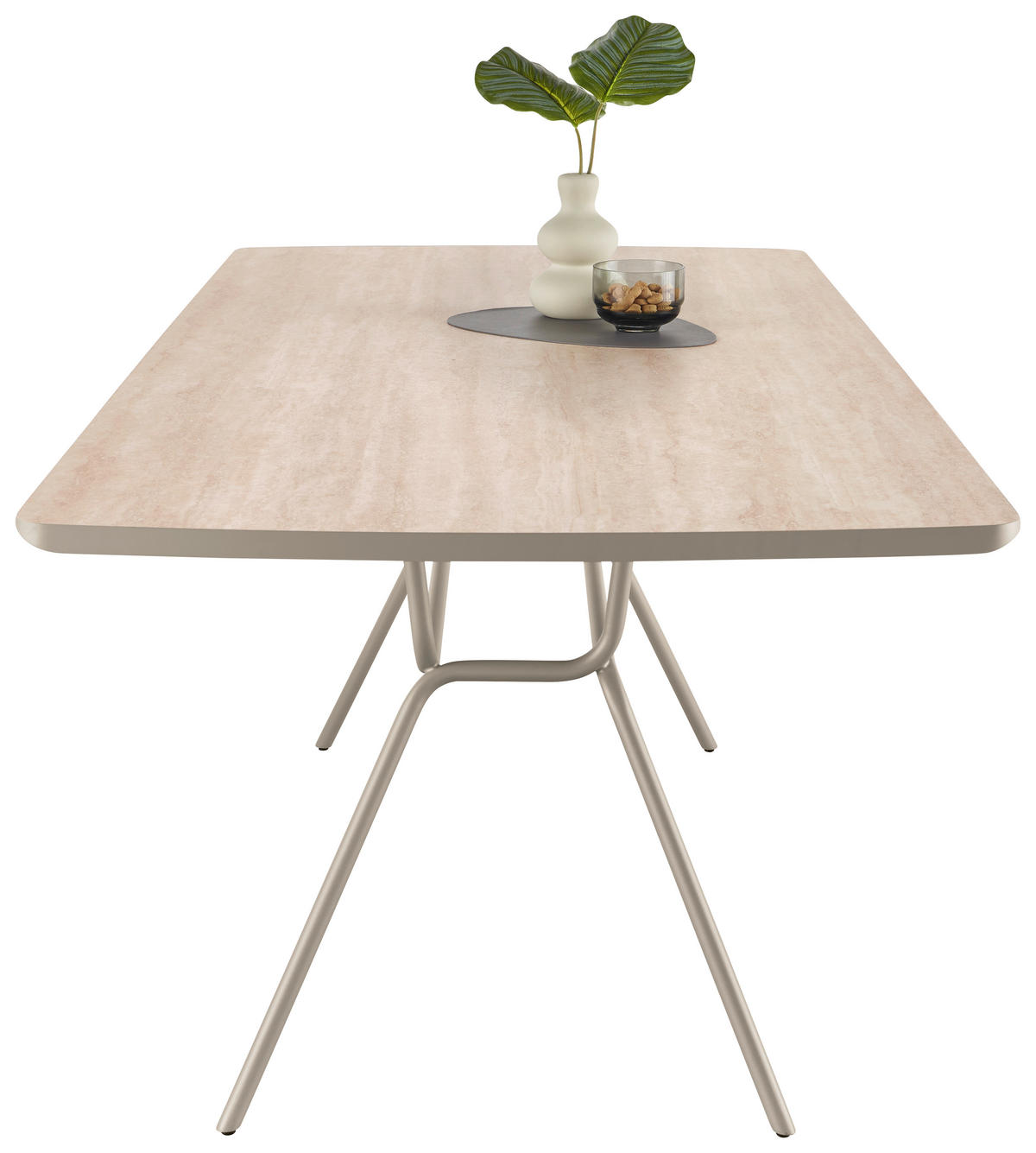 ESSTISCH Beige  in verschiedenen Größen erhältlich, Variantenauswahl  - Beige, Design, Holzwerkstoff/Metall (200/100/76cm) - Musterring
