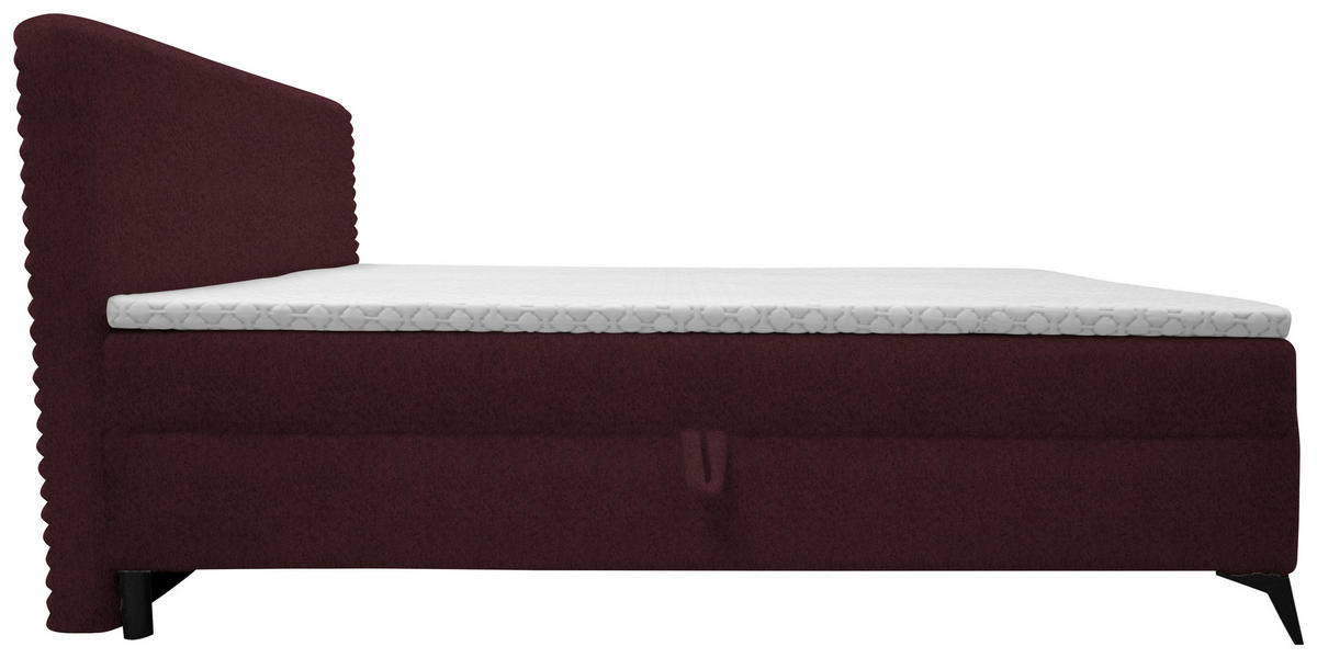 BOXBETT 180/200 cm  in Beere  - Beere/Schwarz, Design, Holz/Holzwerkstoff (180/200cm) - Xora