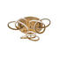 LED-DECKENLEUCHTE - Goldfarben, MODERN, Metall (43/10/47cm) - Wofi LED-DECKENLEUCHTE - Goldfarben, MODERN, Metall (43/10/47cm) - Wofi