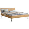 BETT 140/200 cm  in Eichefarben  - Eichefarben/Anthrazit, Design, Holz/Metall (140/200cm) - Hasena