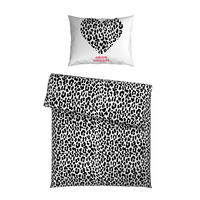 BETTWÄSCHE Satin 140/200 cm  - Schwarz/Weiß, Trend, Textil (140/200cm) - Esposa