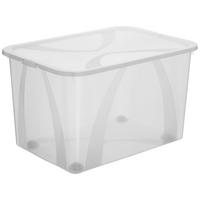 BOX S VEKOM 50 l - priehľadné, Konventionell, plast (57,1/39,2/33,5cm) - Rotho