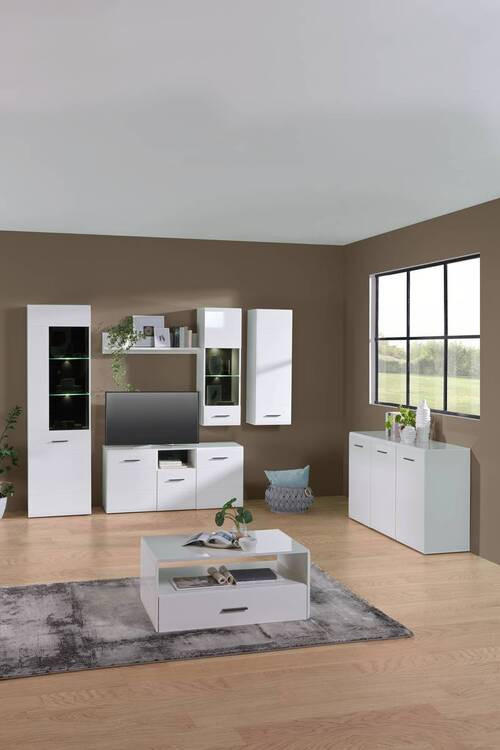 KONFERENČNÝ STOLÍK, biela, kompozitné drevo, 93/42/60 cm - biela, Modern, kompozitné drevo (93/42/60cm) - Hom`in