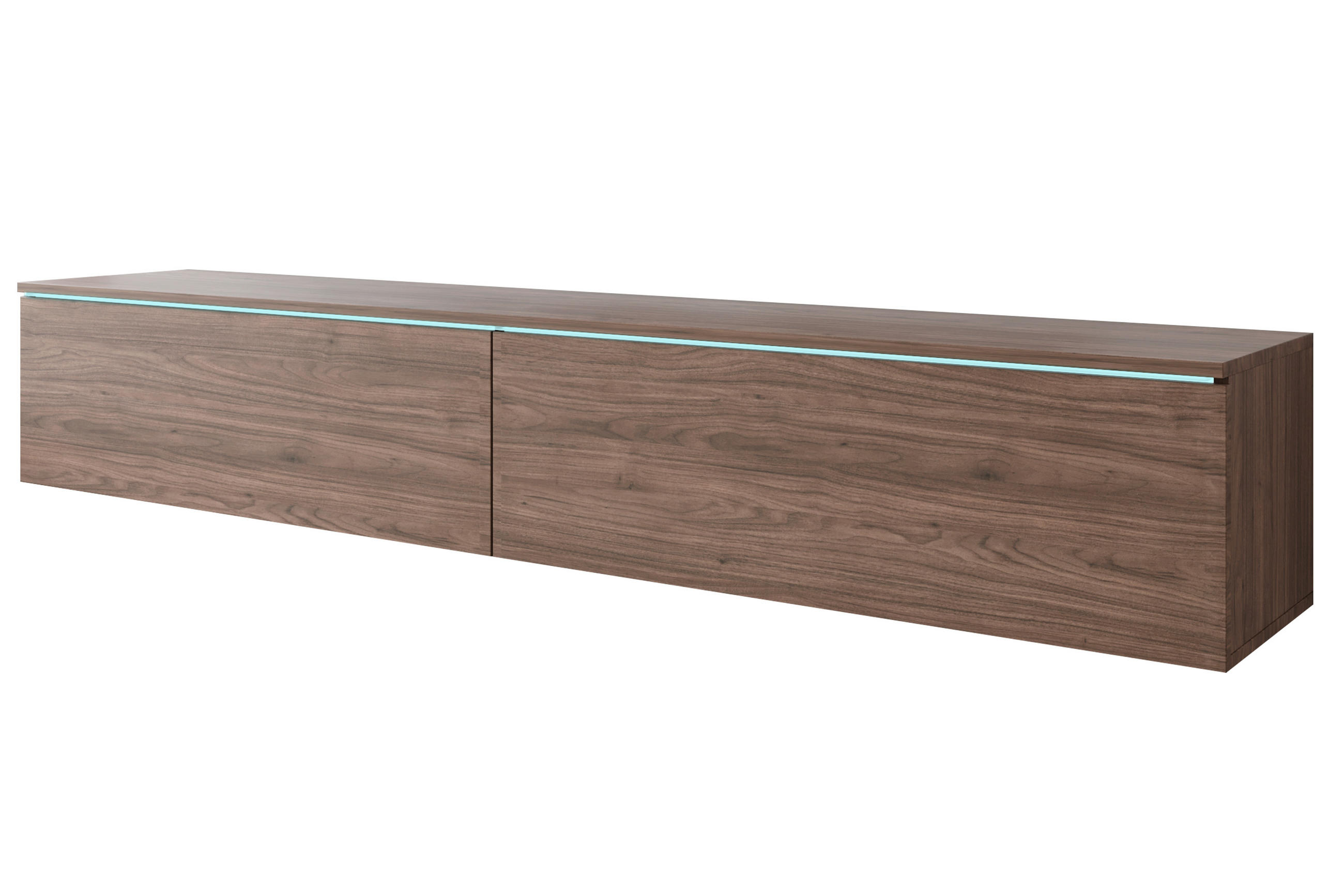 TV-SZEKRÉNY 180/30/33 cm  - diófa színű/szürke, Design, műanyag/faalapú anyag (180/30/33cm) - P & B