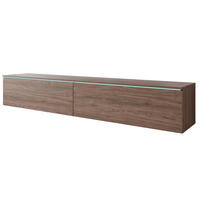 TV-SZEKRÉNY 180/30/33 cm  - diófa színű/szürke, Design, műanyag/faalapú anyag (180/30/33cm) - P & B
