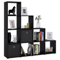 Standregal in Schwarz  in Holzwerkstoff   - Schwarz, Konventionell, Holzwerkstoff/Kunststoff (142,5/138,5/29cm) - MID.YOU