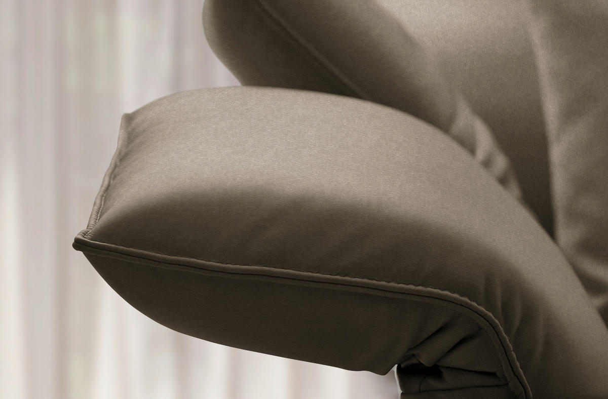 ECKSOFA  in Echtleder Dunkelbraun  230/290 cm  - Anthrazit/Dunkelbraun, Design, Leder/Metall (230/290cm) - Johann Jakob