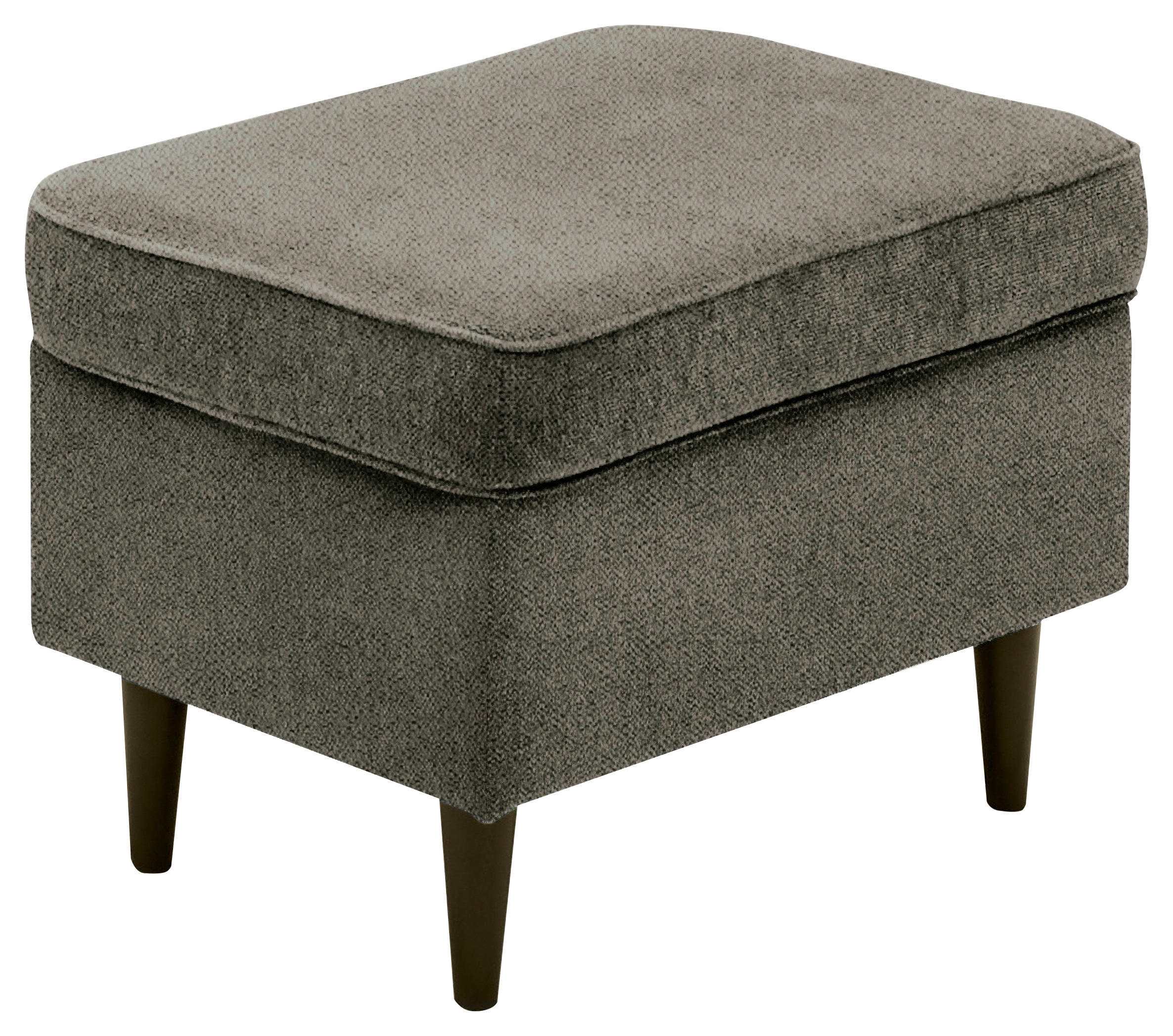 HOCKER Webstoff Schwarz, Olivgrün  - Schwarz/Olivgrün, Basics, Holz/Textil (63/43/42cm) - Carryhome