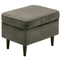 HOCKER in Textil Schwarz, Olivgrün  - Schwarz/Olivgrün, Basics, Holz/Textil (63/43/42cm) - Carryhome