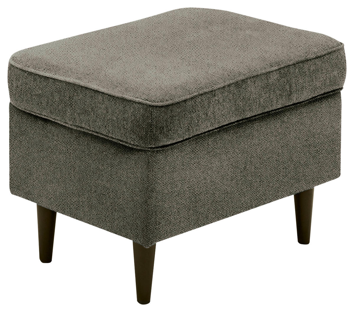 HOCKER in Textil Schwarz, Olivgrün  - Schwarz/Olivgrün, Basics, Holz/Textil (63/43/42cm) - Carryhome