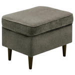 HOCKER in Textil Schwarz, Olivgrün  - Schwarz/Olivgrün, Basics, Holz/Textil (63/43/42cm) - Carryhome