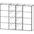 SCHWEBETÜRENSCHRANK 316/235/68 cm 4-türig Weiß  - Chromfarben/Weiß, KONVENTIONELL, Glas/Holzwerkstoff (316/235/68cm) - Novel