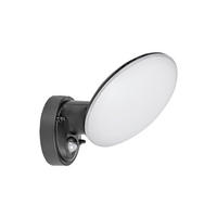 ZUNANJA STENSKA SVETILKA  Varna     18 cm        - črna/bela, Basics, umetna masa (18cm)