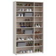 SCHUHSCHRANK  in 109,2/191,9/34,9 cm  - Sandfarben/Grau, Basics, Holzwerkstoff/Kunststoff (109,2/191,9/34,9cm) - Xora