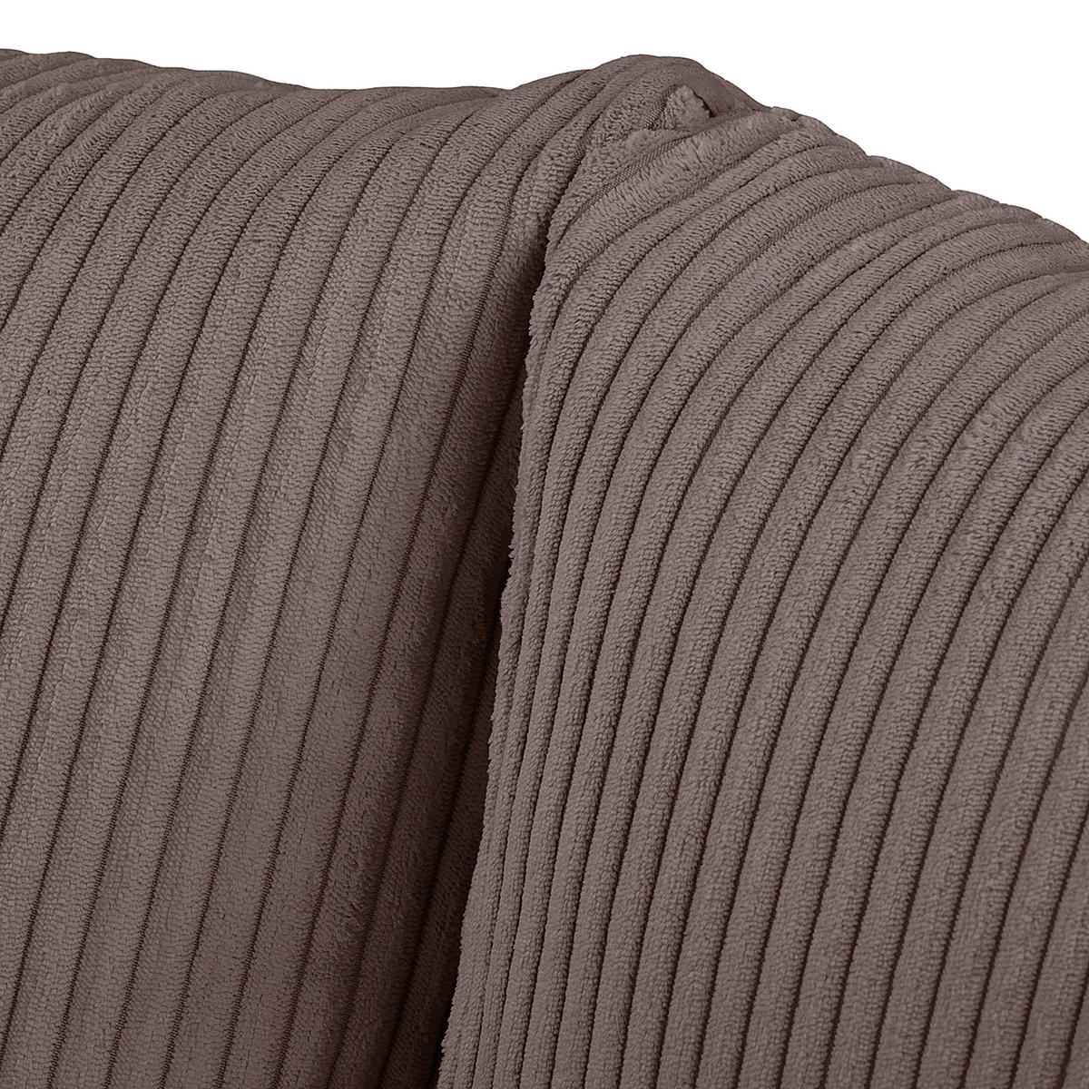 ECKSOFA Ariella Braun Cord  - Naturfarben/Braun, Design, Holz/Textil (161/231cm) - Livetastic