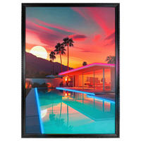 LED-BILD - Orange, Trend, Holzwerkstoff (70/100cm) - Reinders!