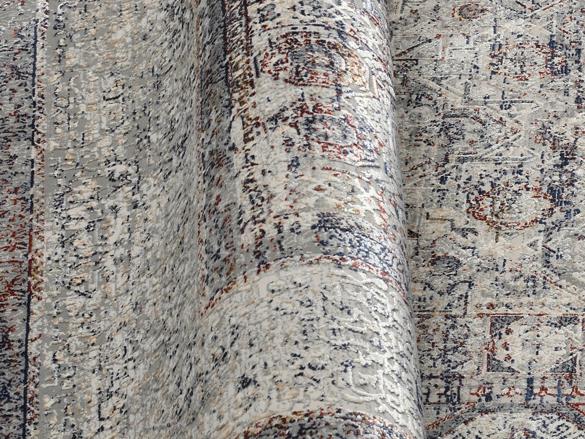 TEPPICH 67/130 cm Orinthalus Grau, Beige  - Beige/Grau, Design, Textil (67/130cm) - Novel