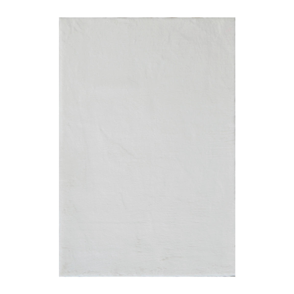 KOBEREC S VYSOKÝM VLASEM, 70/130 cm, bílá - bílá, Basics, textil (70/130cm)