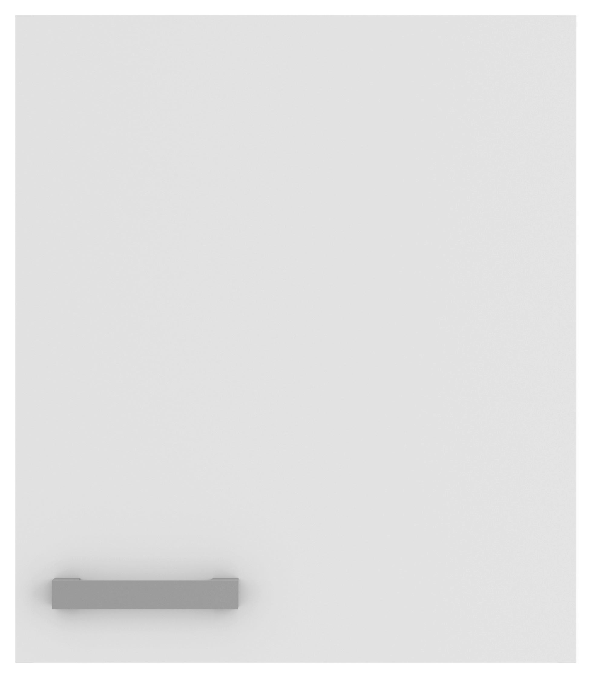 KÜCHENOBERSCHRANK 50/57,6/34,6 cm  in Weiß  - Alufarben/Weiß, Basics, Holzwerkstoff/Metall (50/57,6/34,6cm) - Optifit
