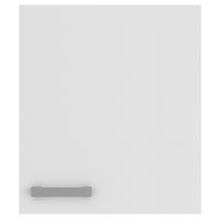 KÜCHENOBERSCHRANK 50/57,6/34,6 cm  in Weiß  - Alufarben/Weiß, Basics, Holzwerkstoff/Metall (50/57,6/34,6cm) - Optifit