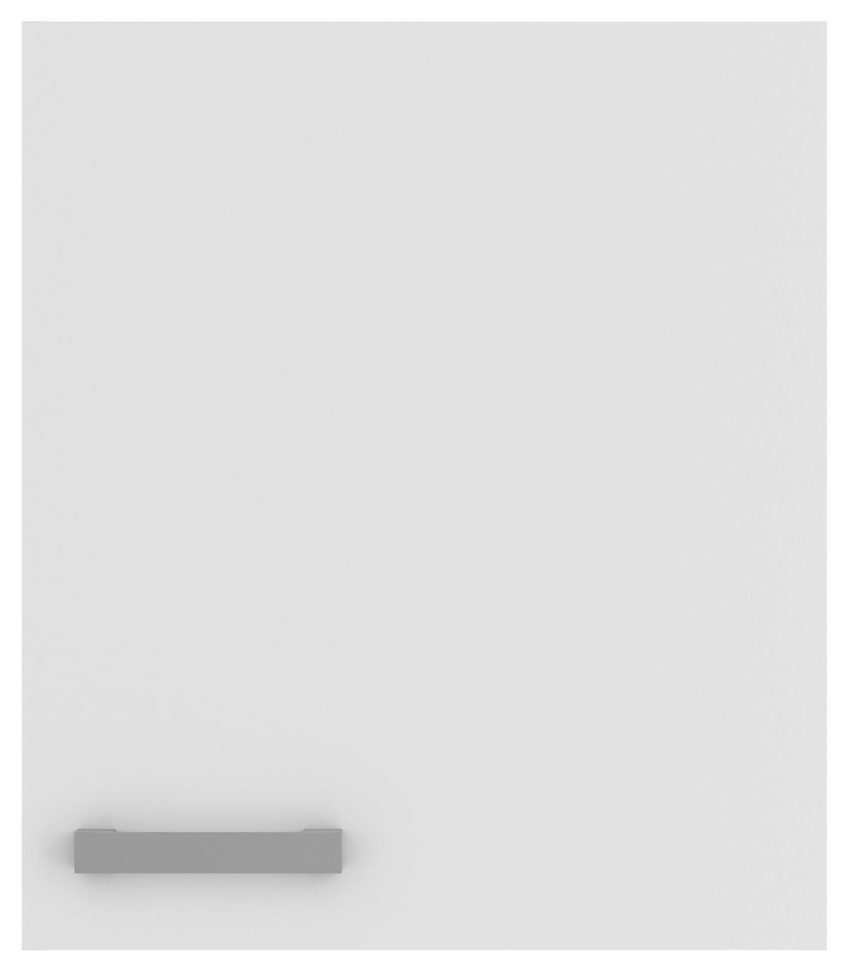 KÜCHENOBERSCHRANK 50/57,6/34,6 cm  in Weiß  - Alufarben/Weiß, Basics, Holzwerkstoff/Metall (50/57,6/34,6cm) - Optifit