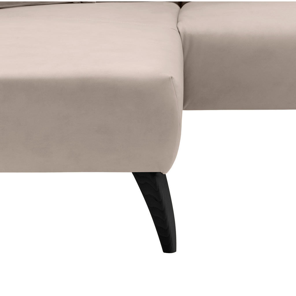 Thumbnail - Livetastic Ecksofa, Beige, Textil, Buche, Uni, 4-Sitzer, Füllung: Schaumstoff, Ottomane links, L-Form, 264x160 cm, Made ...