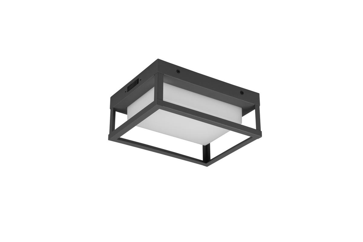 AUßENWANDLEUCHTE 18/24/5 cm   - Klar/Anthrazit, Basics, Kunststoff/Metall (18/24/5cm)