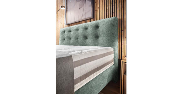 BOXSPRINGBETT 160/200 cm  in Olivgrün  - Olivgrün, KONVENTIONELL, Holz/Textil (160/200cm) - Dieter Knoll