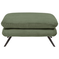 HOCKER Cord Grün  - Schwarz/Grün, MODERN, Textil/Metall (90/45/60cm) - Pure Home Lifestyle