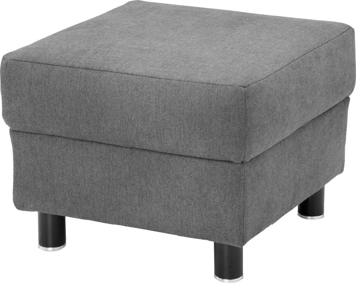 WOHNLANDSCHAFT in Webstoff Dunkelgrau  - Dunkelgrau/Schwarz, Design, Holz/Textil (165/296/198cm) - Xora