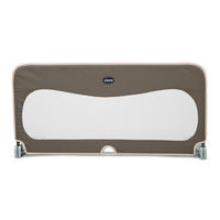 BETTSCHUTZGITTER 135/46 cm  - Braun, Basics, Textil/Metall (135/46cm) - Chicco