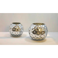 VASE  - Silberfarben, Design, Glas (19/19/17cm) - Cor Mulder