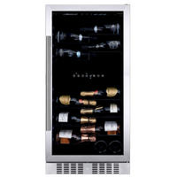 WEINKÜHLSCHRANK DX-58.258DSS  - Edelstahlfarben, Basics, Glas/Metall (59,5/121,5/68cm)
