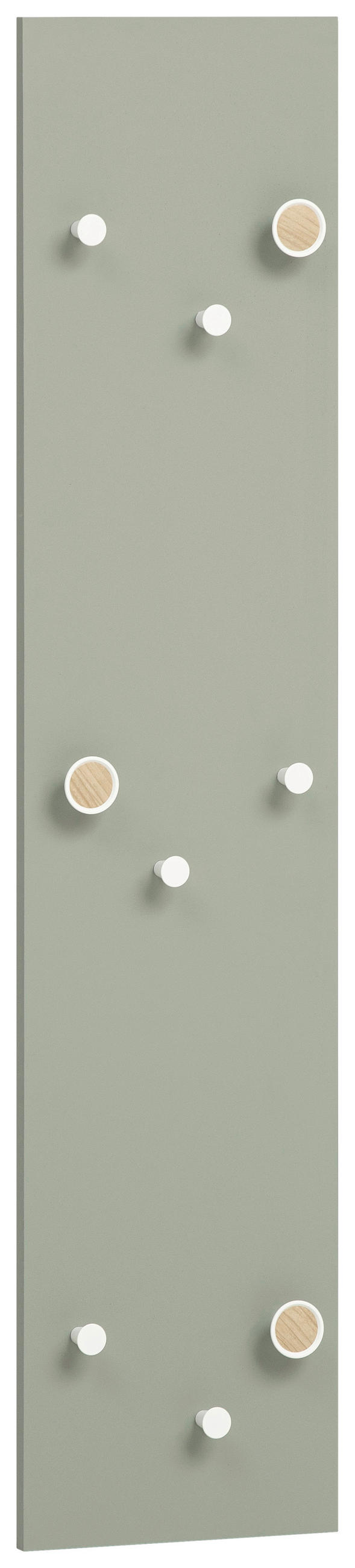 GARDEROBENPANEEL  in 24,5/109/2,6 cm  - Salbeigrün, Design, Holzwerkstoff (24,5/109/2,6cm) - MID.YOU