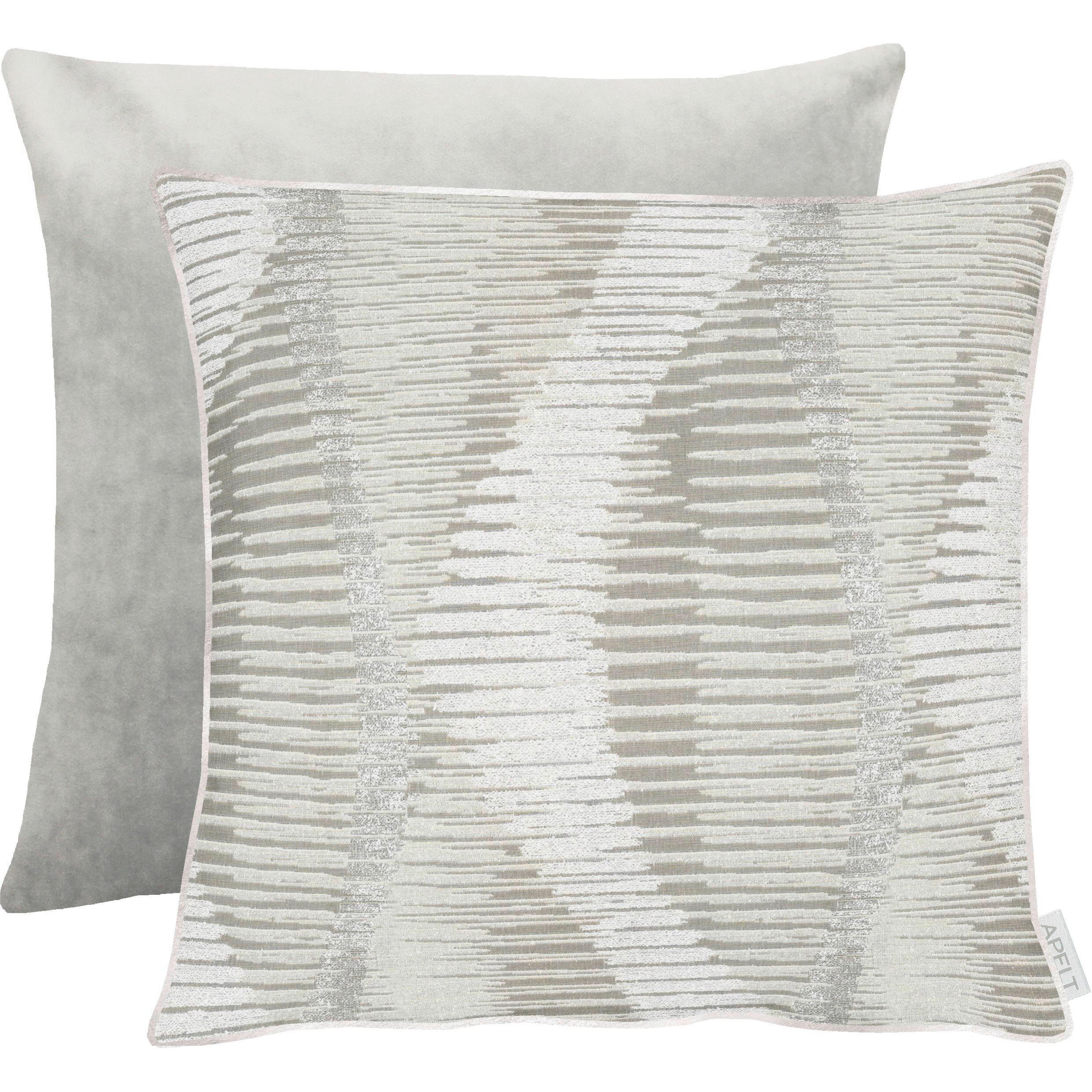 Novel Kissenbezug Grau, Beige 46x46 cm