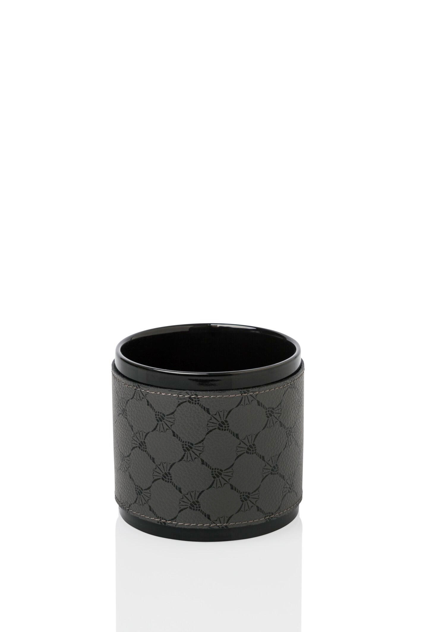 Joop! Zahnputzbecher Cornfloweraccessoires Anthrazit, Schwarz 9.5x9x9.5 cm