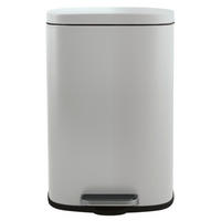 TRETEIMER 30 l  Metall  - Schwarz/Weiß, Basics, Kunststoff/Metall (34,3/23,5/62,9cm) - Spirella