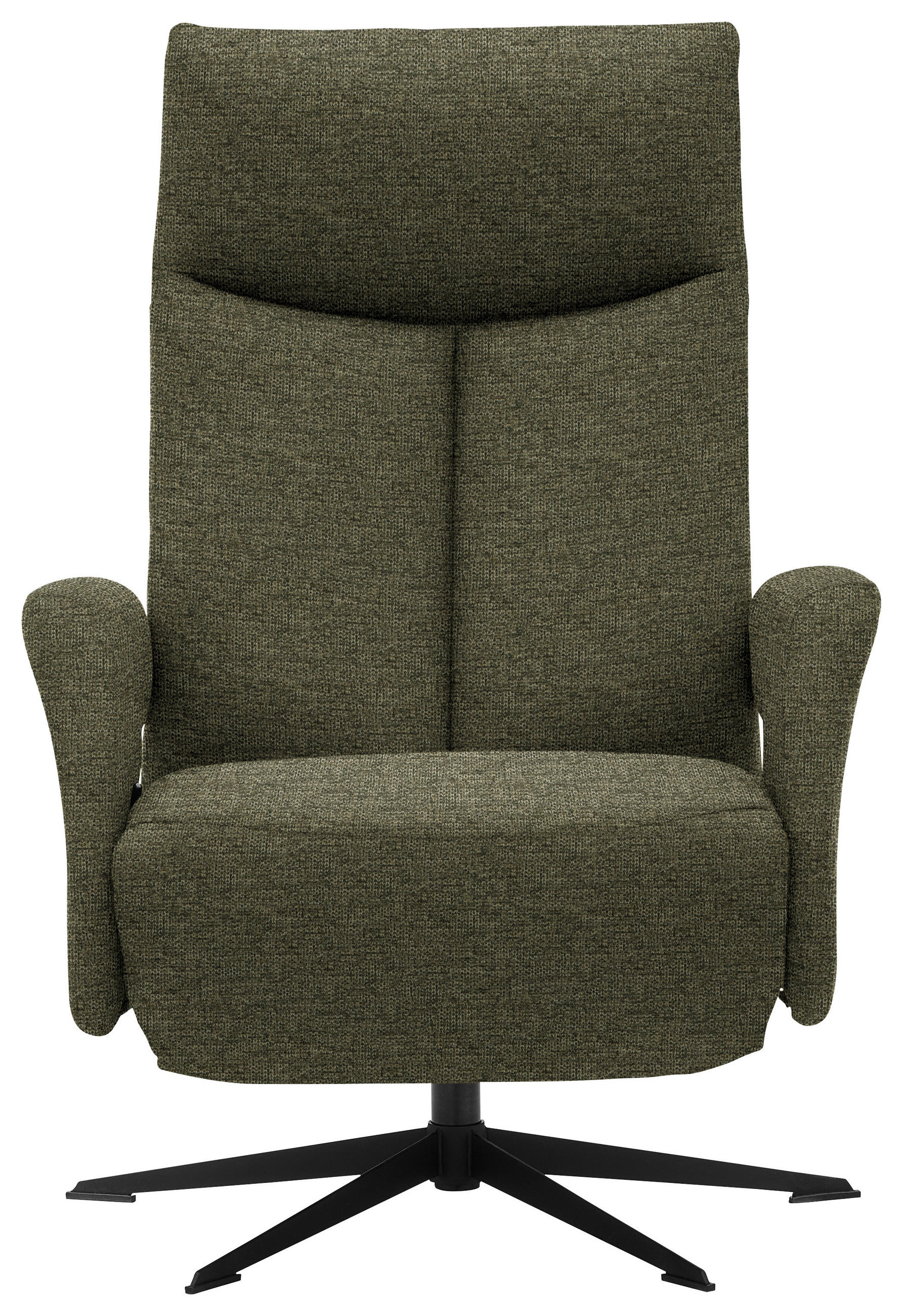 RELAXSESSEL Webstoff Relaxfunktion    - Schwarz/Grün, Design, Textil/Metall (74/105/82cm) - Welnova