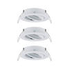 DECKENLEUCHTE 8,4 cm  - Alufarben/Weiß, Basics, Metall (8,4cm) - Paulmann
